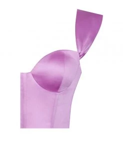 Miss Circle Hedy Light Orchid Satin Corset Dress