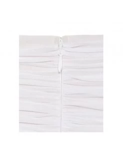 Miss Circle Quenby White Off Shoulder Mesh Maxi Dress