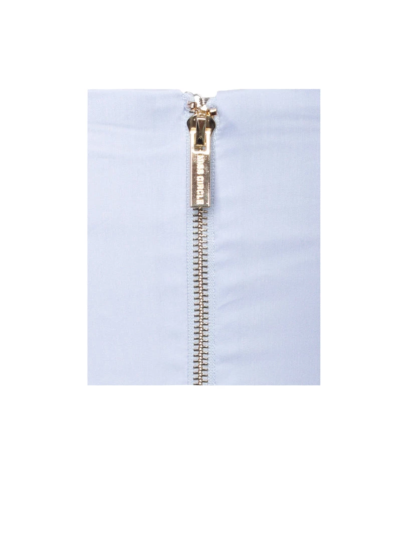 Miss Circle Corsets Kalani Blue Puff Sleeve Corset Top