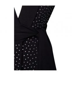 Miss Circle Visionary Crystal Embellished Black Blazer Jacket New In