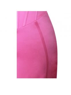 Miss Circle Penina Pink Mesh Sleeve Satin Corset Dress Corsets