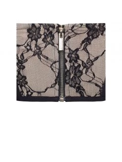 Miss Circle Corsets Gia Black Lace Corset Cropped Top