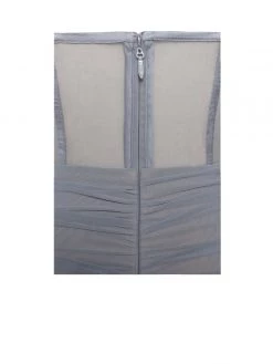 Miss Circle Corsets Yolie Grey Ruched Draping Mesh Corset Dress