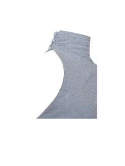 Miss Circle Peyton Blue One Sleeve Ruched Pencil Dress