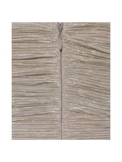 Miss Circle New In Gene Gold Ruched Off Shoulder Chiffon Dress