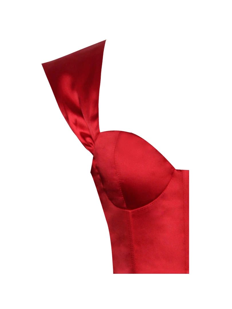 Miss Circle Hedy Red Satin Corset Dress Corsets