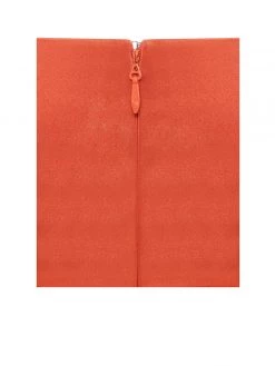 Miss Circle Zoya Orange Puff Sleeve Corset Satin Dress Corsets