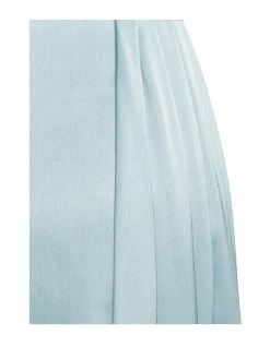 Miss Circle Elayna Pale Blue Strappy Satin Corset High Slit Gown