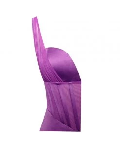 Miss Circle Gretta Dahlia Mesh Corset Satin Dress