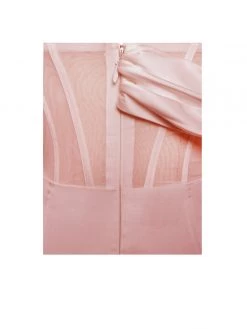 Miss Circle Sabrina Blush Mesh Satin Corset Dress Corsets
