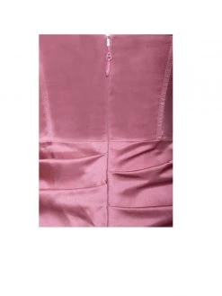 Miss Circle Corsets Xophia Mauve Pink Off Shoulder Satin Corset High Slit Dress