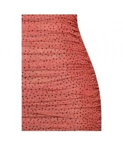 Miss Circle Dresses Blanca Poppy Off Shoulder Long Sleeve Mesh Dress With Crystals