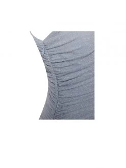 Miss Circle Peyton Blue One Sleeve Ruched Pencil Dress