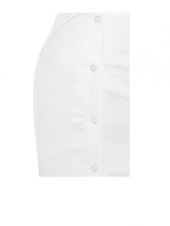 Miss Circle Dresses Rivy Tie Front White Shirt Dress