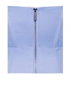 Miss Circle Everlee Baby Blue Mesh Sleeve Satin Corset Dress Corsets