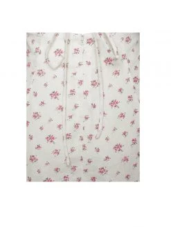 Miss Circle Umaiza Floral Puff Sleeve Backless Linen Midi Dress Dresses