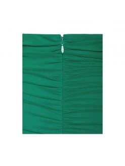 Miss Circle Dresses Felis Green Lace-up Strappy Ruched Mesh Dress