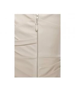 Miss Circle Marlee Off White Vegan Leather Dress Dresses