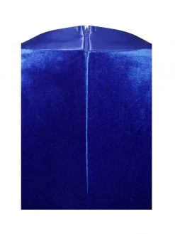 Miss Circle Glorious Royal Blue Long Sleeve Velvet Jumpsuit