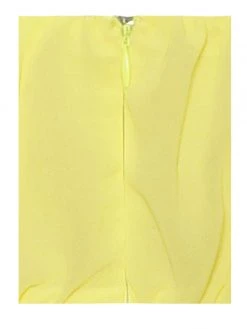 Miss Circle Paradise High Slit Yellow Chiffon Maxi Dress Dresses