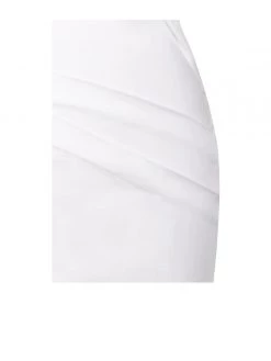 Miss Circle Dresses Rivy Tie Front White Shirt Dress