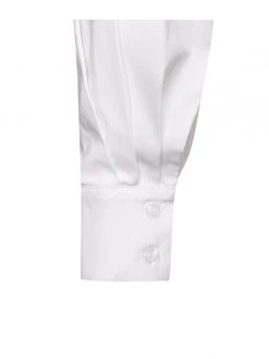 Miss Circle Dresses Rivy Tie Front White Shirt Dress