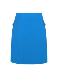 Miss Circle Dalia Blue Asymmetrical Mini Skirt