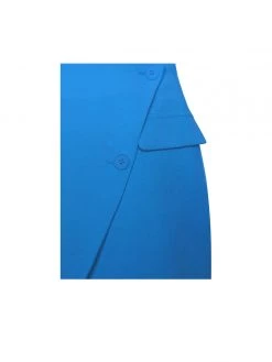 Miss Circle Dalia Blue Asymmetrical Mini Skirt