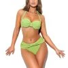 Miss Circle Raegan Green Halter Neck Bikini Top Swim Collection