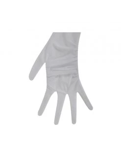 Miss Circle Qira White Mesh Opera-length Gloves